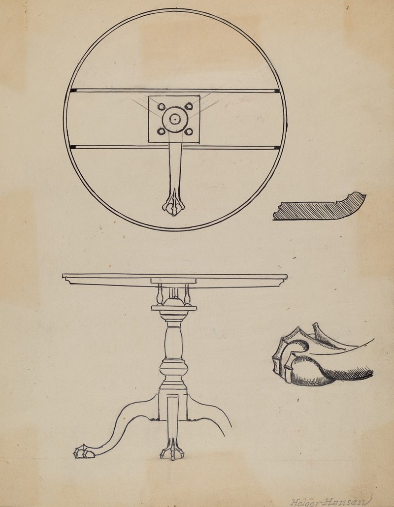 Holger Hansen - Tilt-top Table