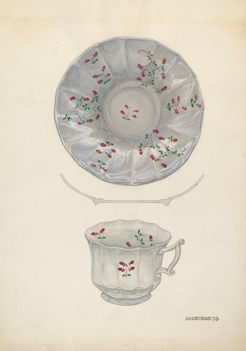 Irene M. Burge - Cup and Saucer