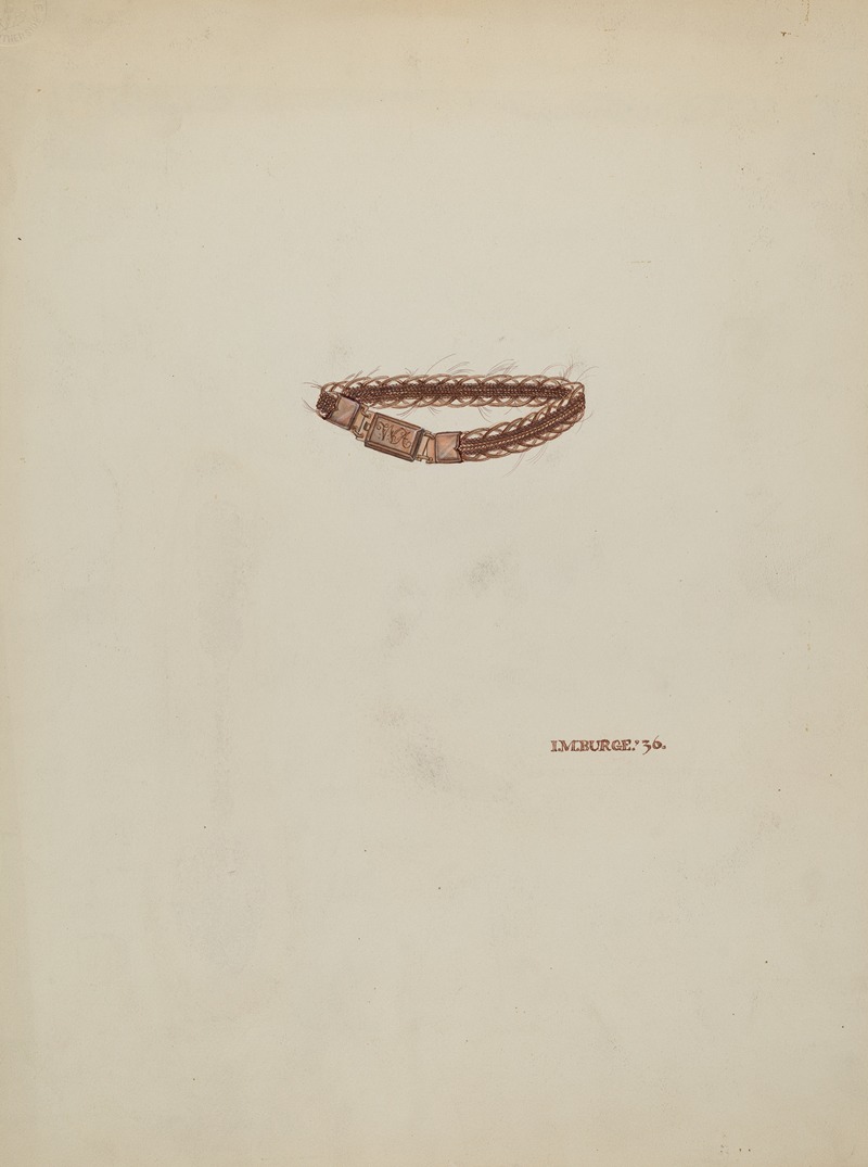 Irene M. Burge - Woven Hair Bracelet