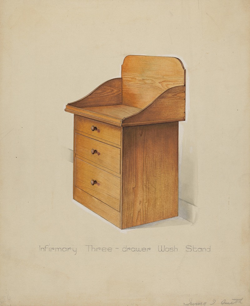 Irving I. Smith - Shaker Wash Stand with Drawers