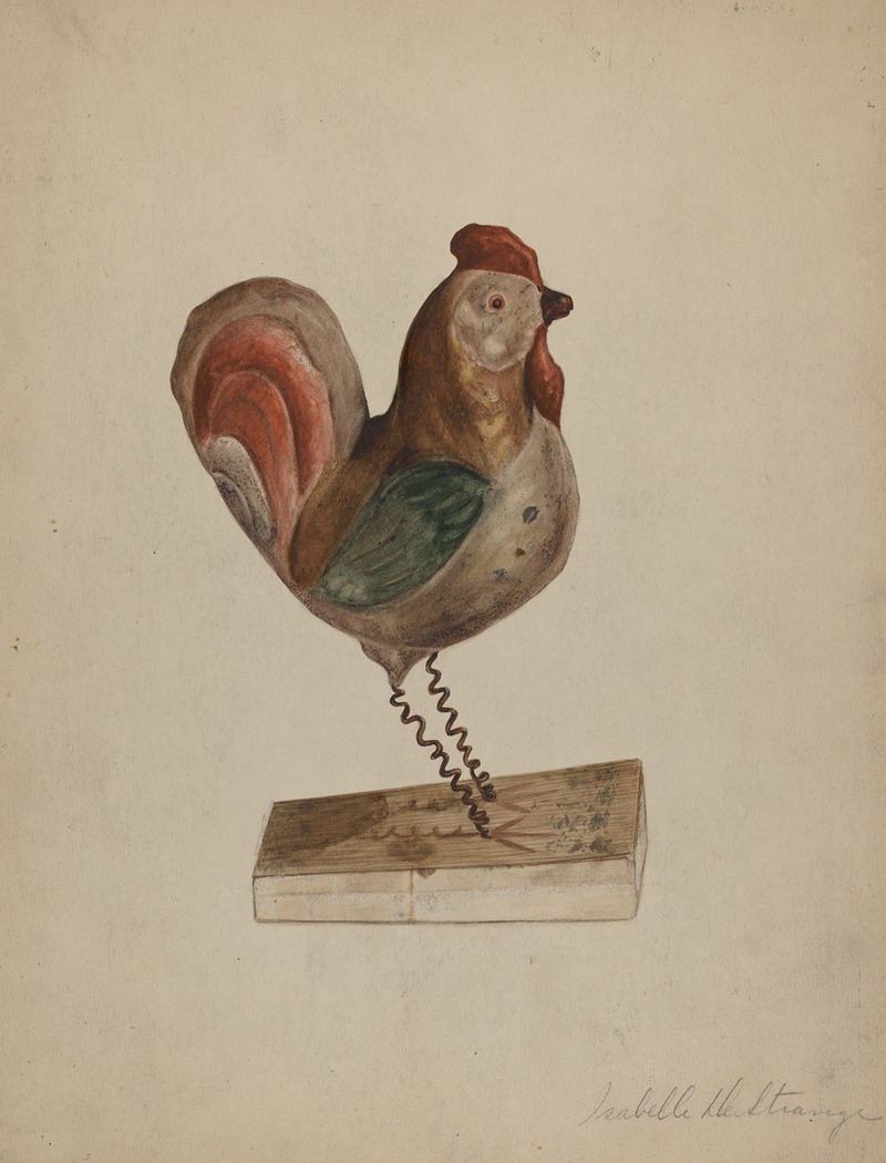 Isabelle De Strange - Pa. German Toy Rooster with Bellows