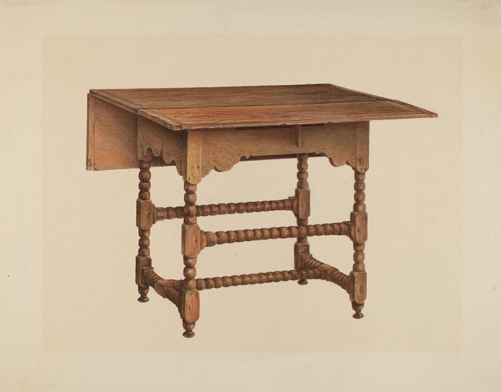 Isadore Goldberg - Drop-leaf Table