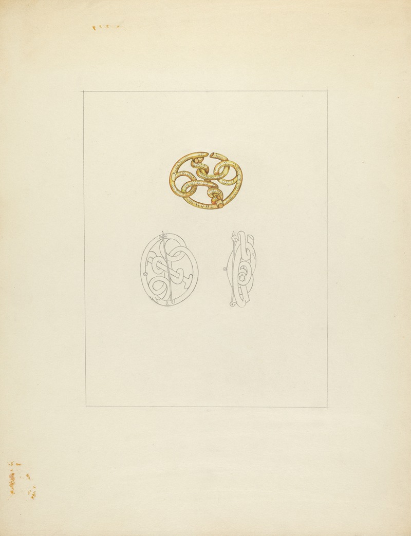 Isidore Steinberg - Gold Brooch