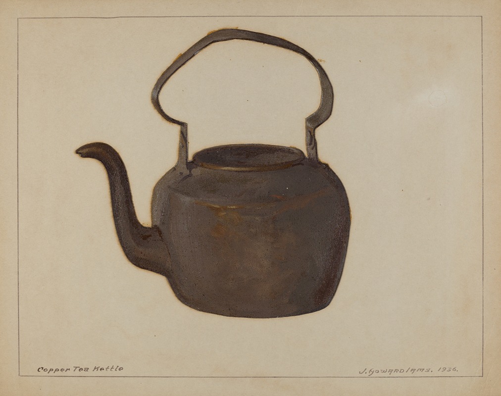 J. Howard Iams - Copper Tea Kettle