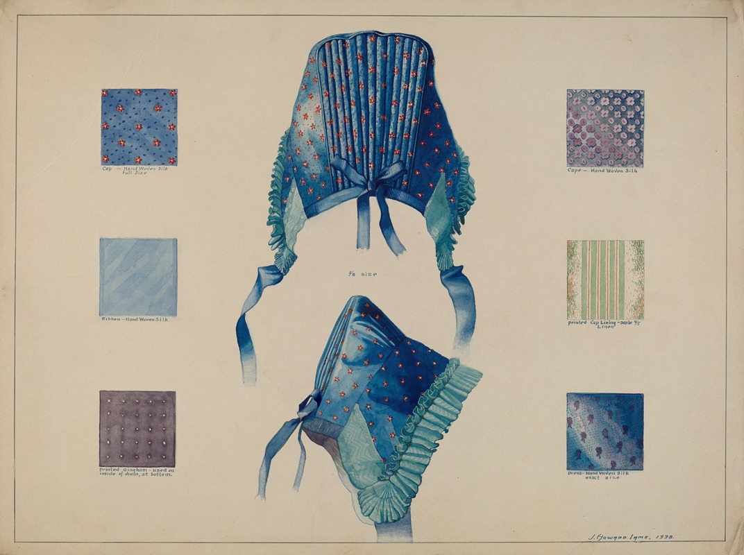 J. Howard Iams - Economy – Detail of Cloth and Bonnet