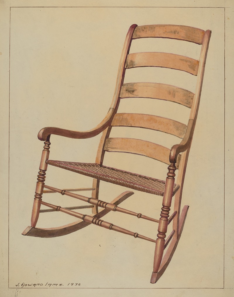 J. Howard Iams - Ladder Back Rocking Chair