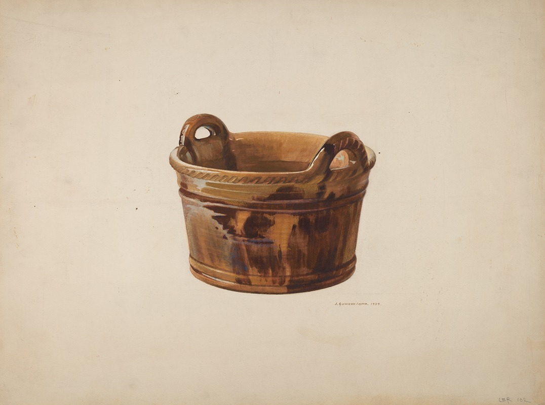 J. Howard Iams - Pottery Basket