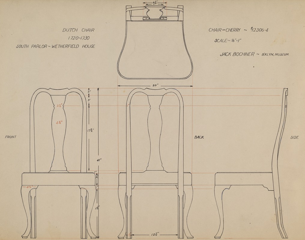 Jack Bochner - Drawing for Chair