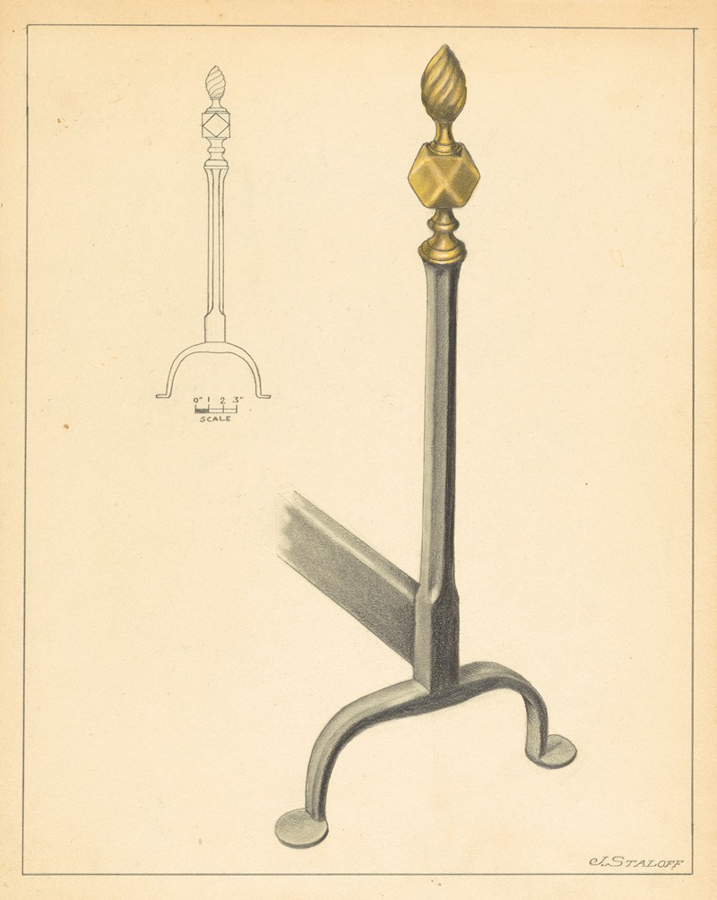 Jack Staloff - Andiron (one of pair)