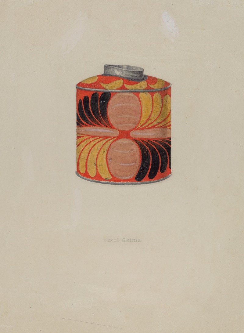 Jacob Gielens - Toleware Tin Tea Caddy