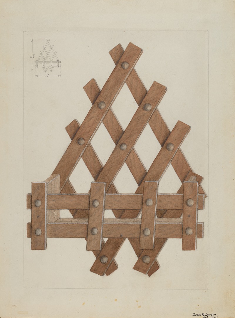 James M. Lawson - Comb and Brush Rack