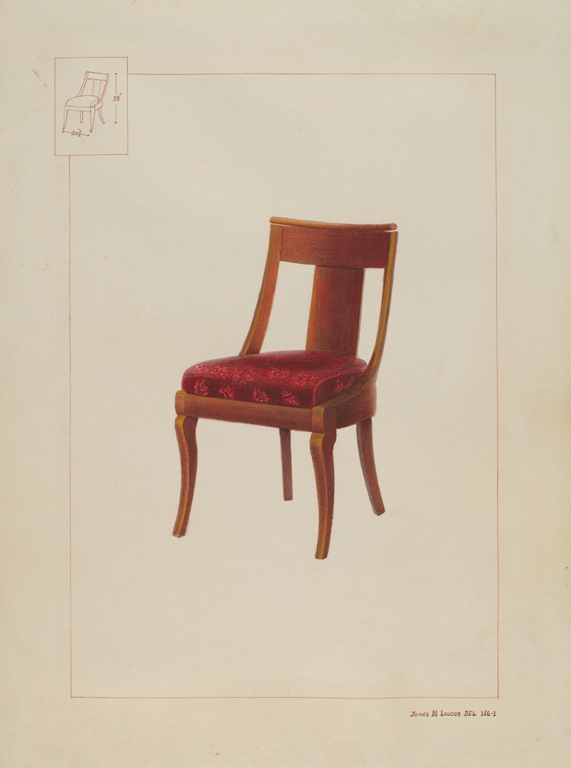 James M. Lawson - Mahogany chair