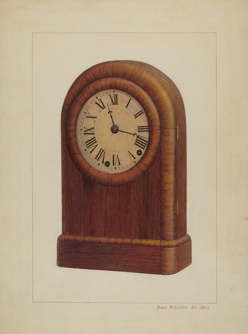 James M. Lawson - Shelf Clock or Mantel Clock