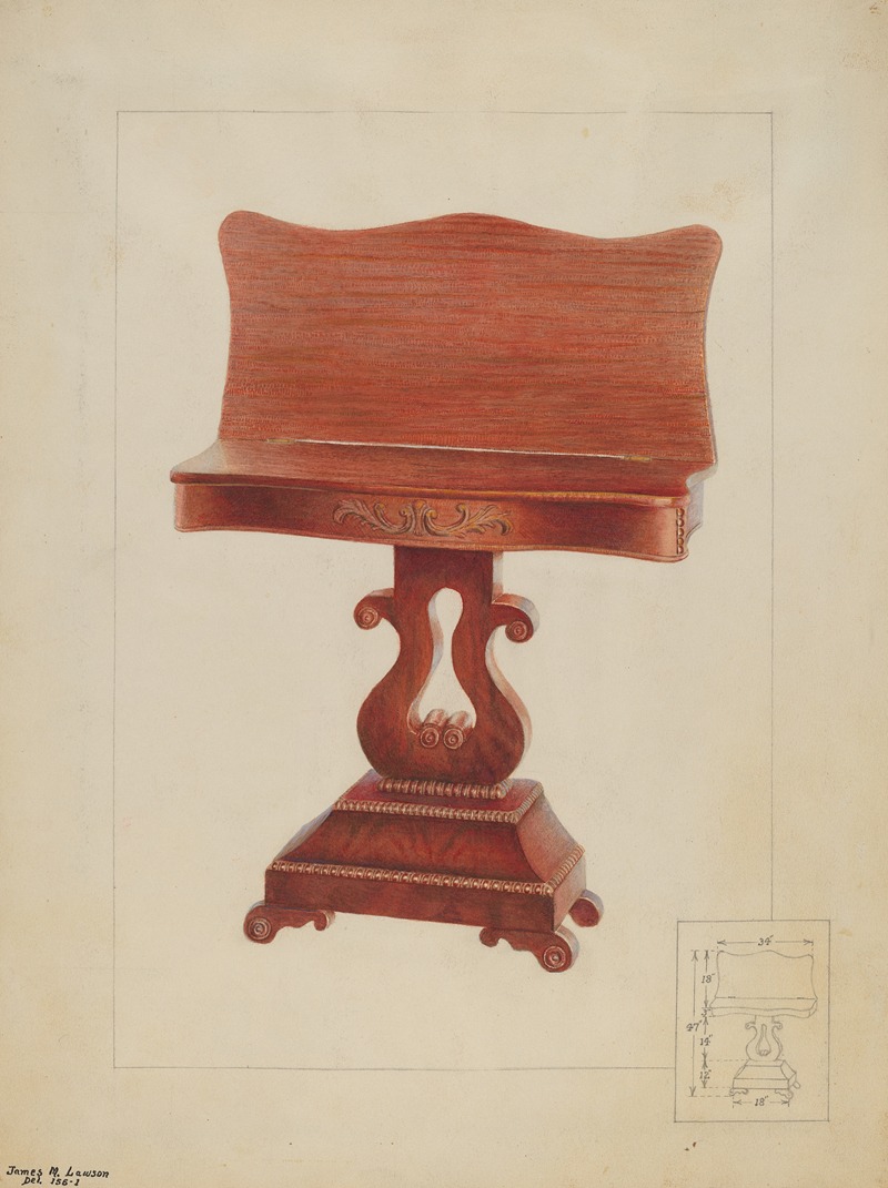 James M. Lawson - Wall Table