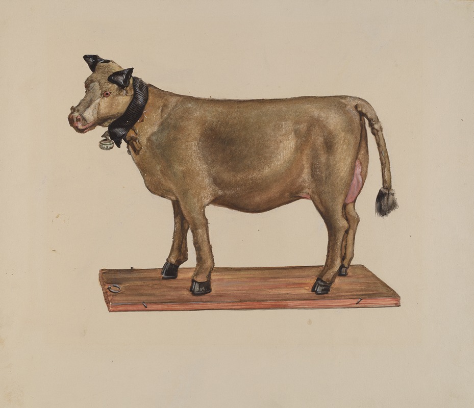 James McLellan - Toy Cow on Stand