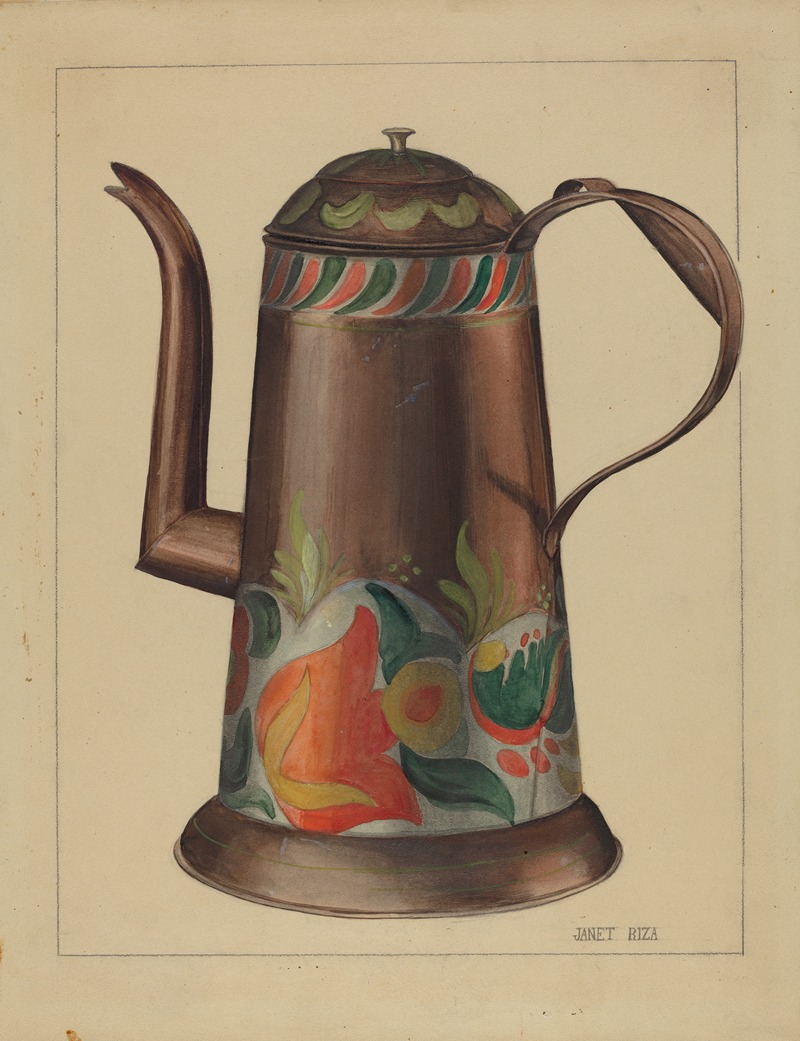 Janet Riza - Toleware Coffee Pot