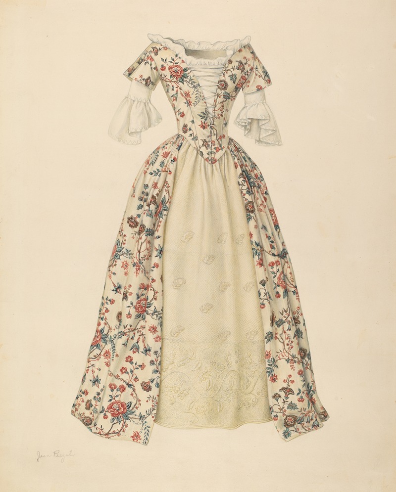 Jean Peszel - Dress with Quilted Petticoat