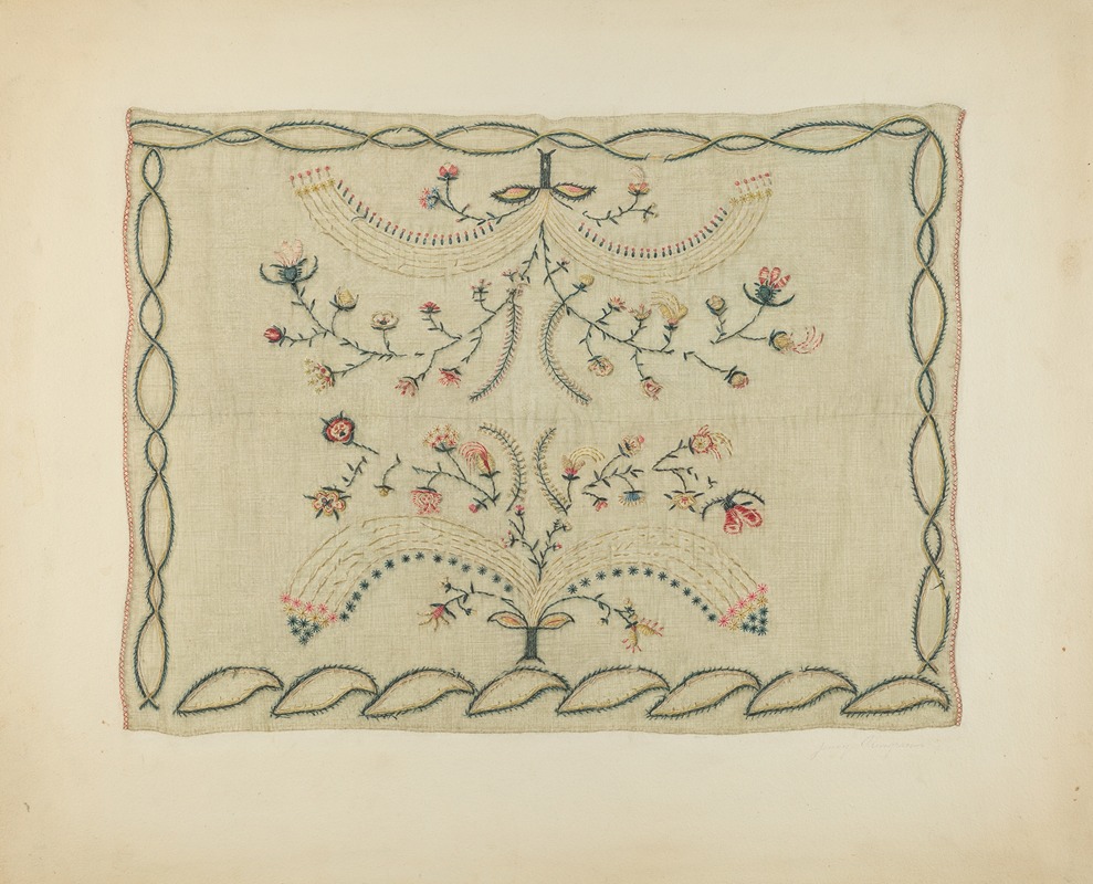 Jenny Almgren - Embroidered Blanket