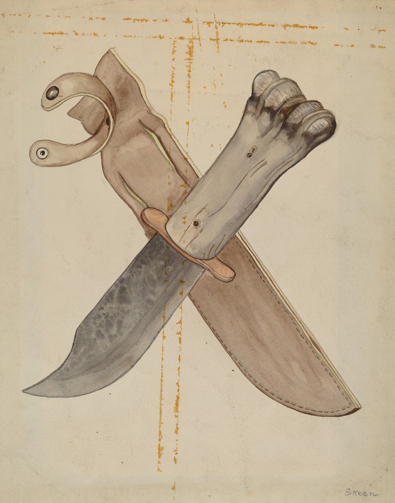 Jesse W. Skeen - Knife and Sheath