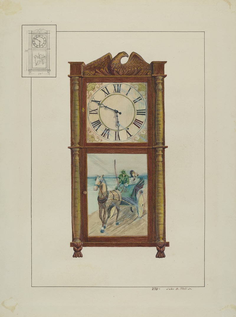 John B. Moll - Mantle Clock