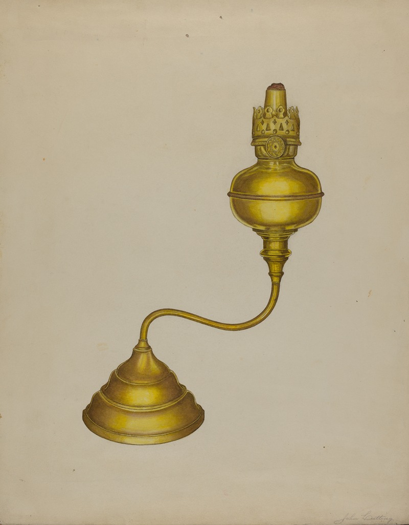 John Cutting - Combination Peg Lamp-Candleholder