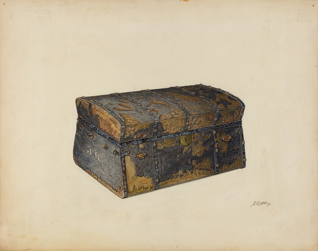 John Cutting - Leather Covered Trunk