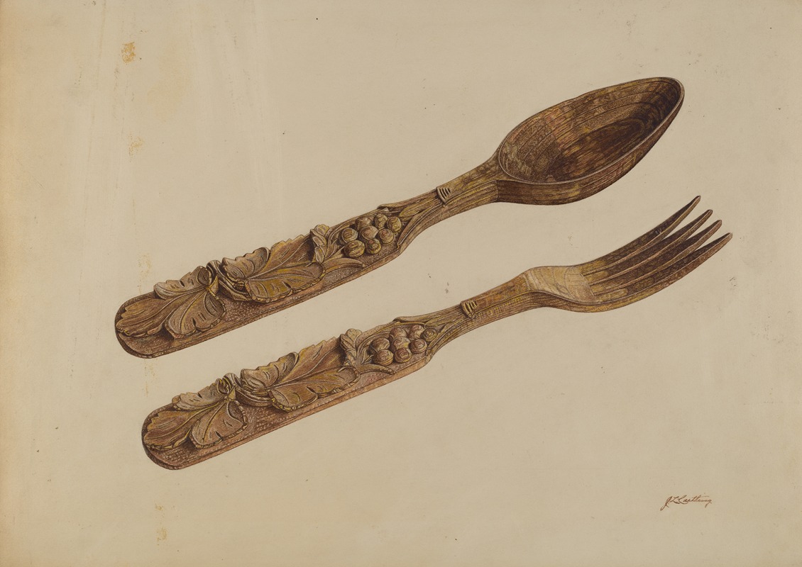 John Cutting - Wooden Spoon and Fork