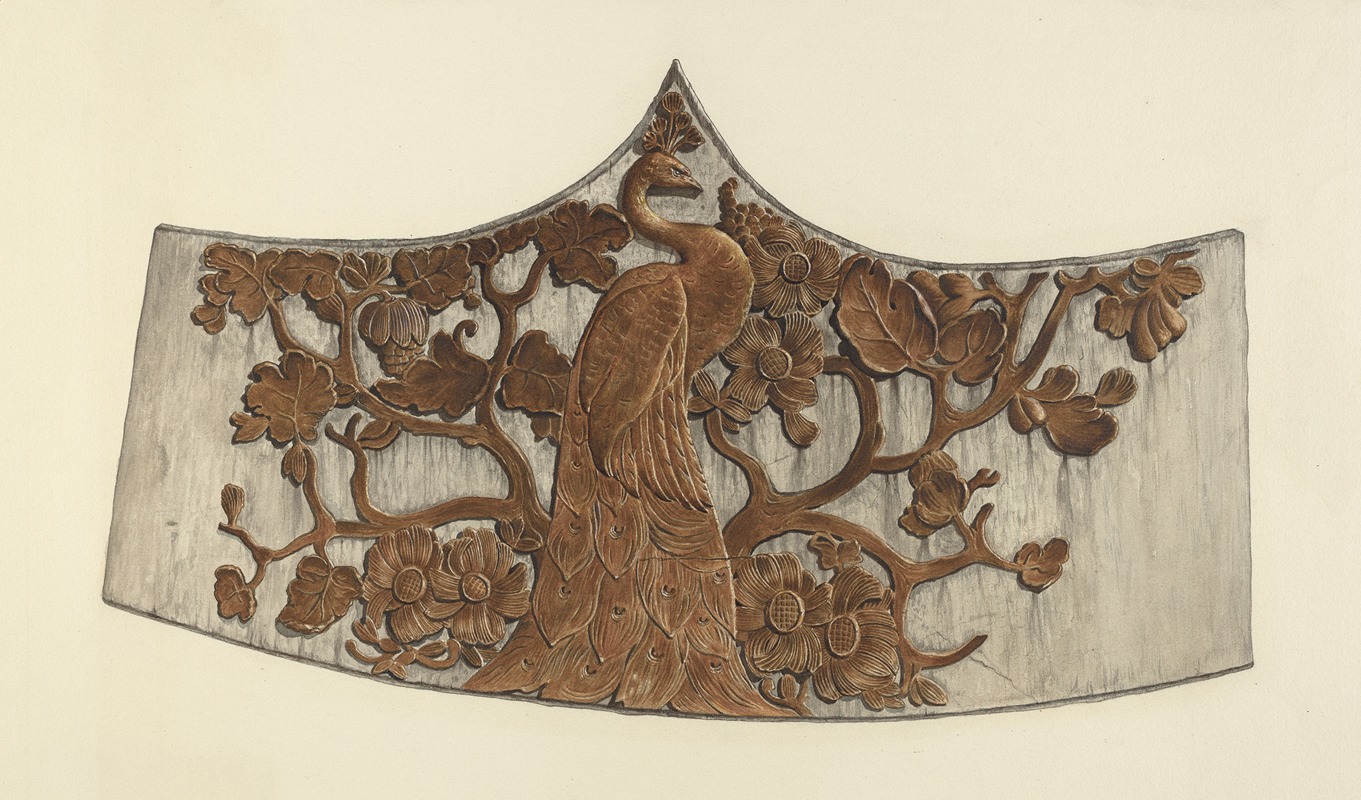 John Davis - Peacock Stern Carving