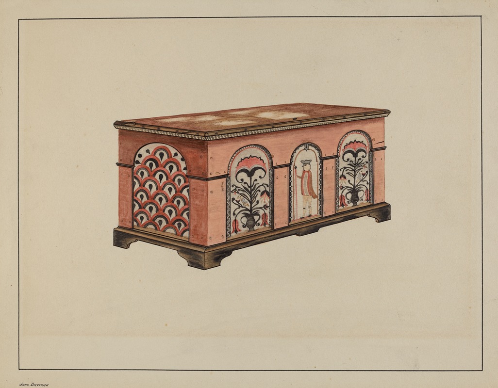 John Dieterich - Pa. German Dower Chest