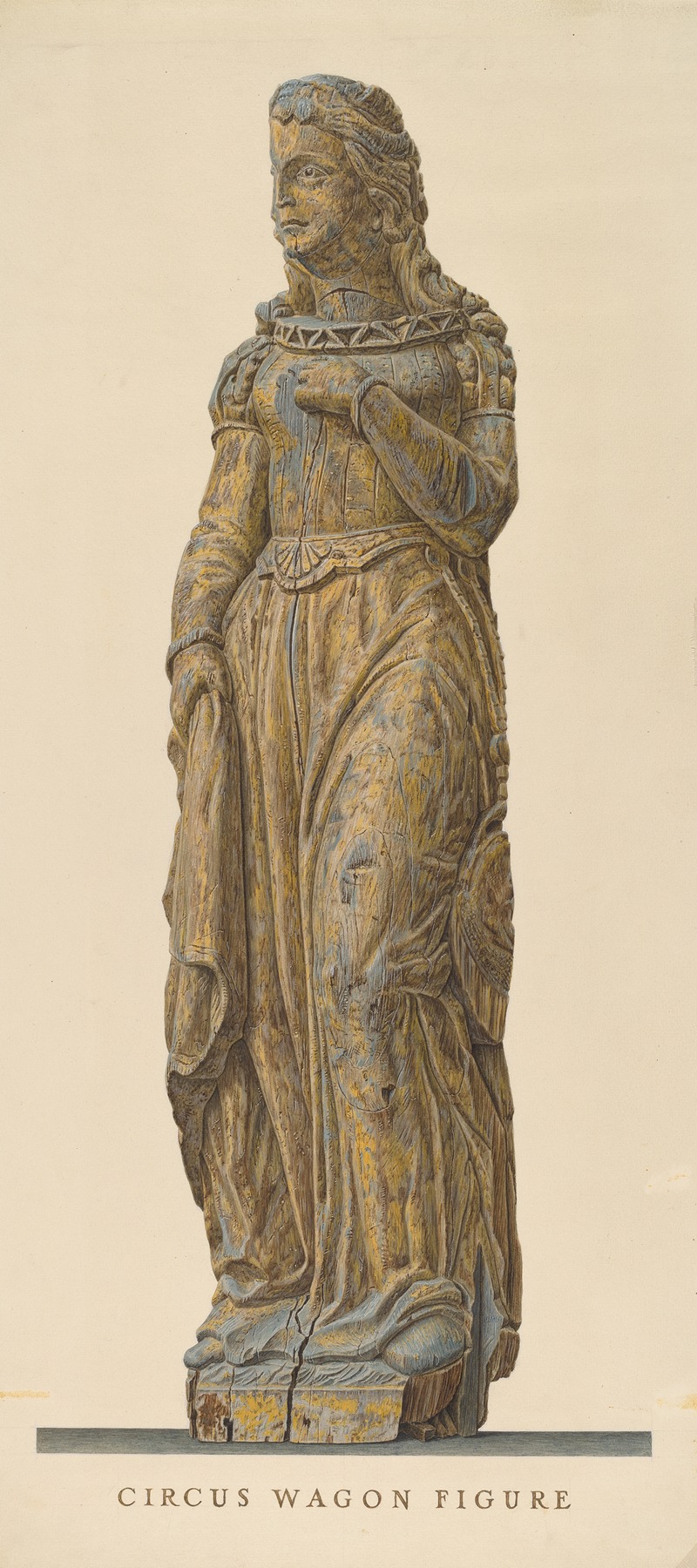 John Matulis - Circus Wagon Figure – Medieval Lady