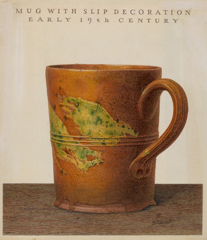 John Matulis - Mug with Slip Decoration