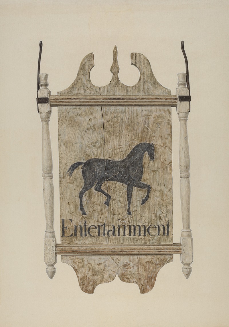 John Matulis - Tavern Sign (Black Horse Tavern)