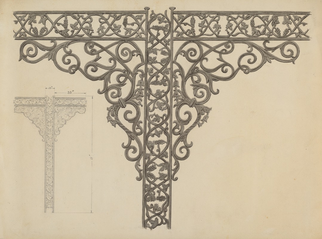 John R. Towers - Iron Porch Supports