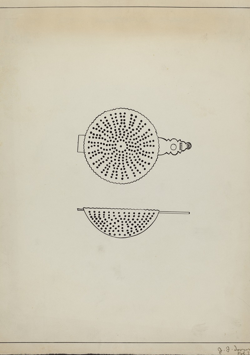 John R. Towers - Silver Punch Strainer