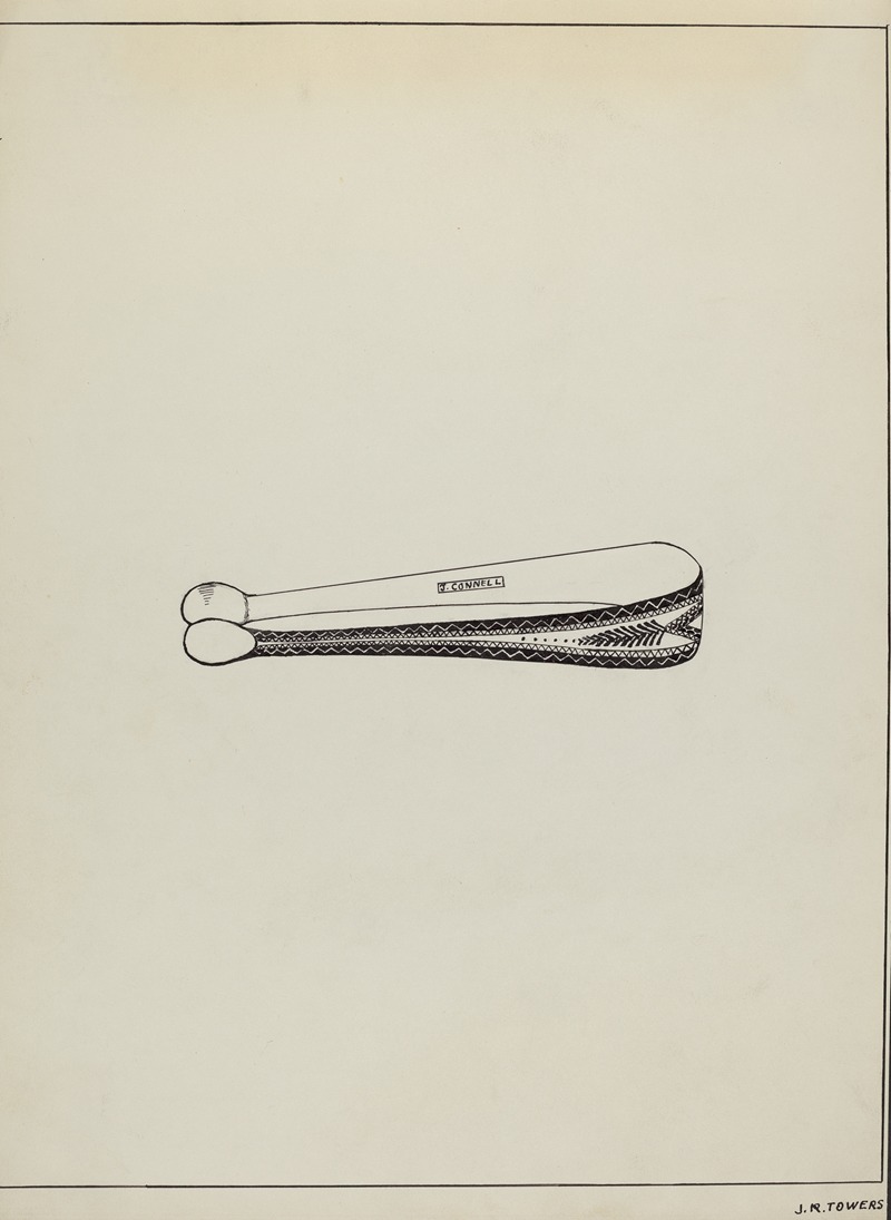 John R. Towers - Silver Sugar Tongs