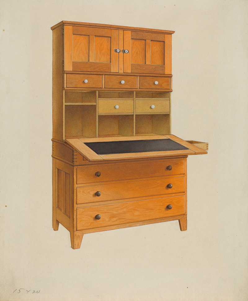 John W. Kelleher - Shaker Secretary Desk