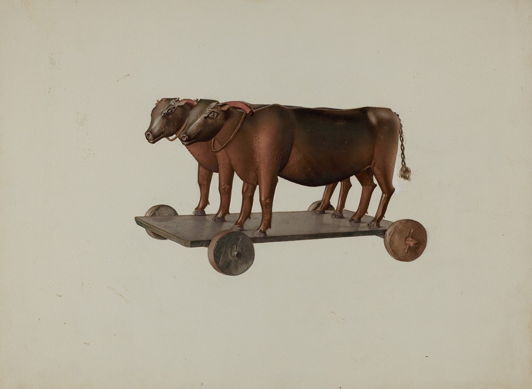 Joseph Goldberg - Toy Yoke of Oxen