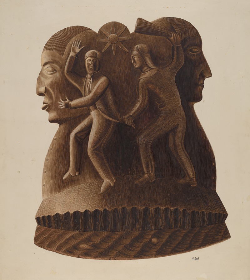 Joseph L. Boyd - Symbolic Figure Carvings