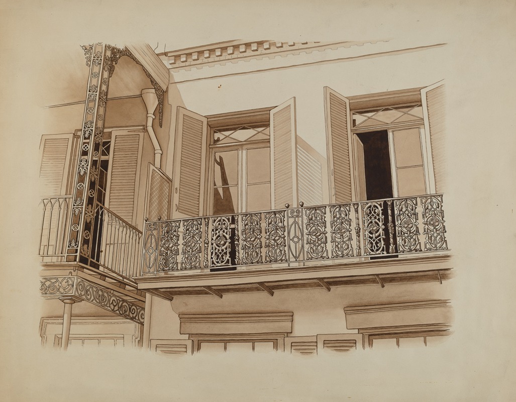 Joseph L. Boyd - Cast Iron Balcony Rail