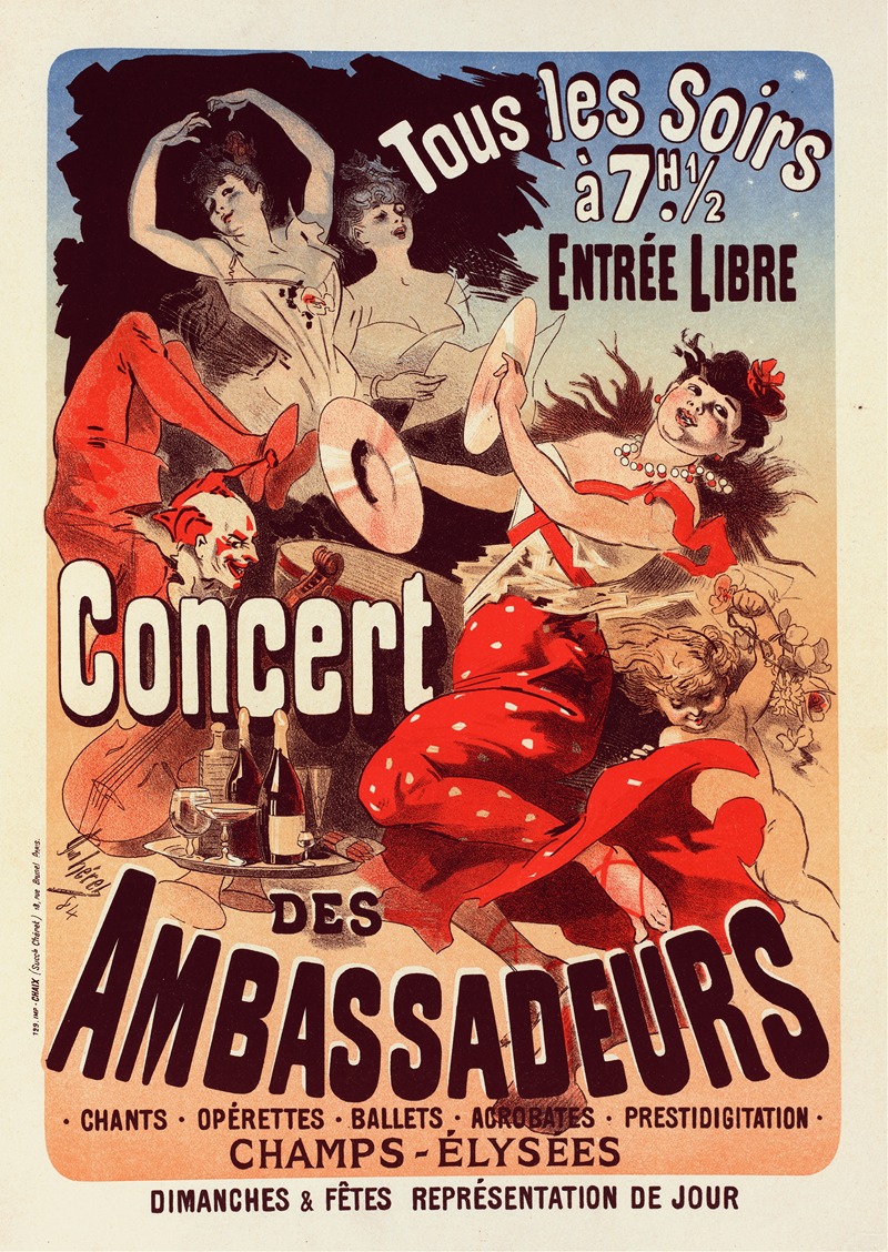 Jules Chéret - Concert Des Ambassadeurs