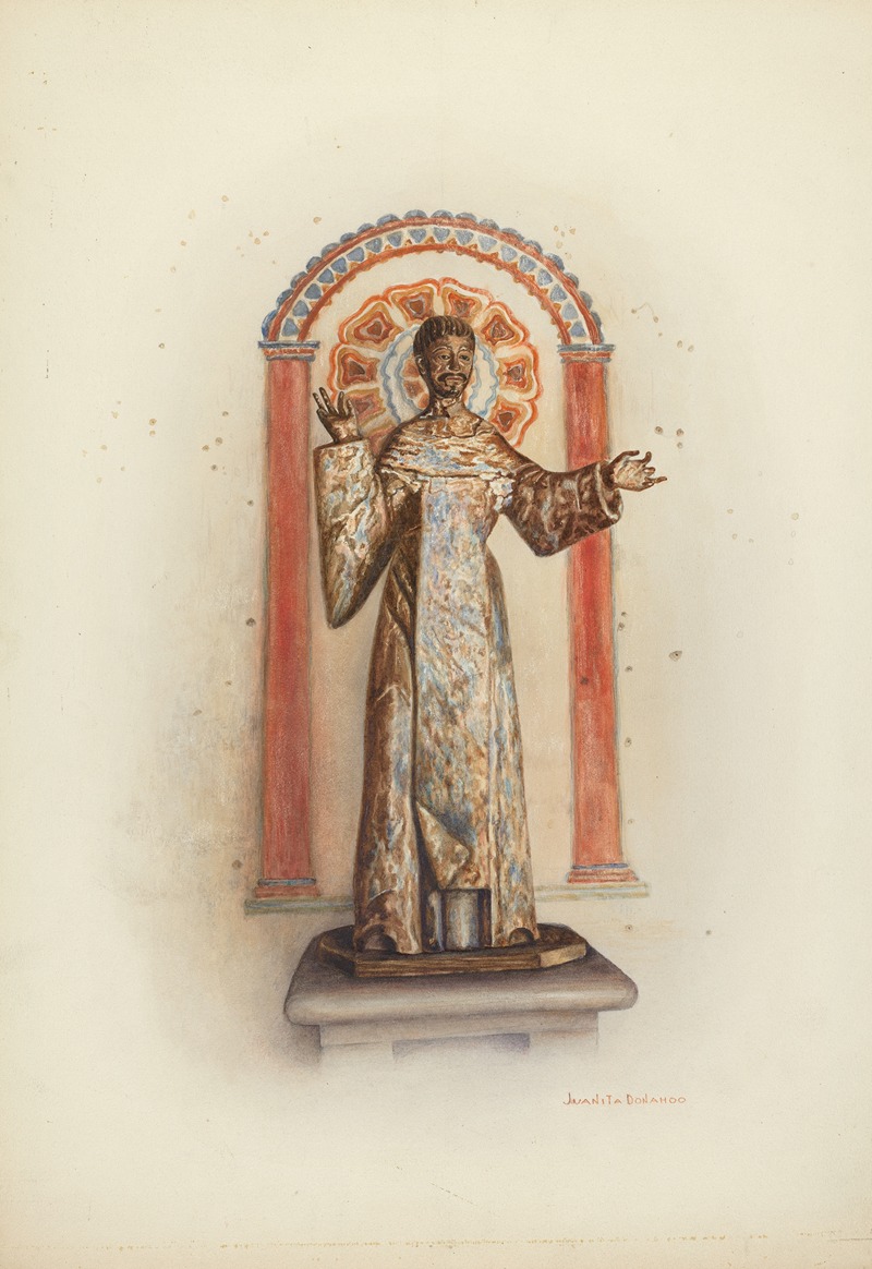 Juanita Donahoo - Statue of Santo (probably St. Dominic)
