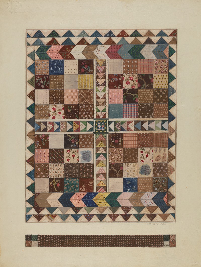 Jules Lefevere - Patchwork Crib Quilt