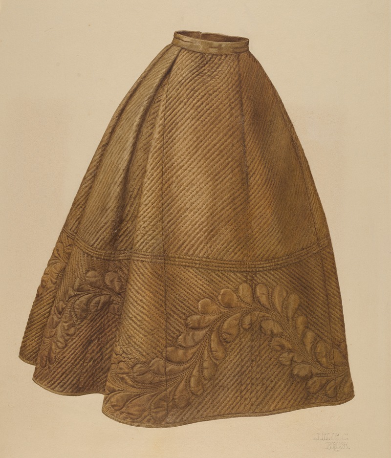 Julie C. Brush - Quilted petticoat