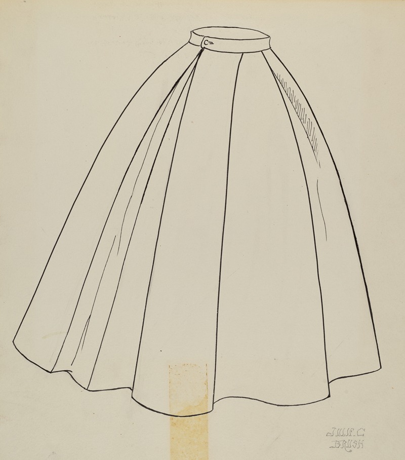 Julie C. Brush - Study for Quilted Petticoat