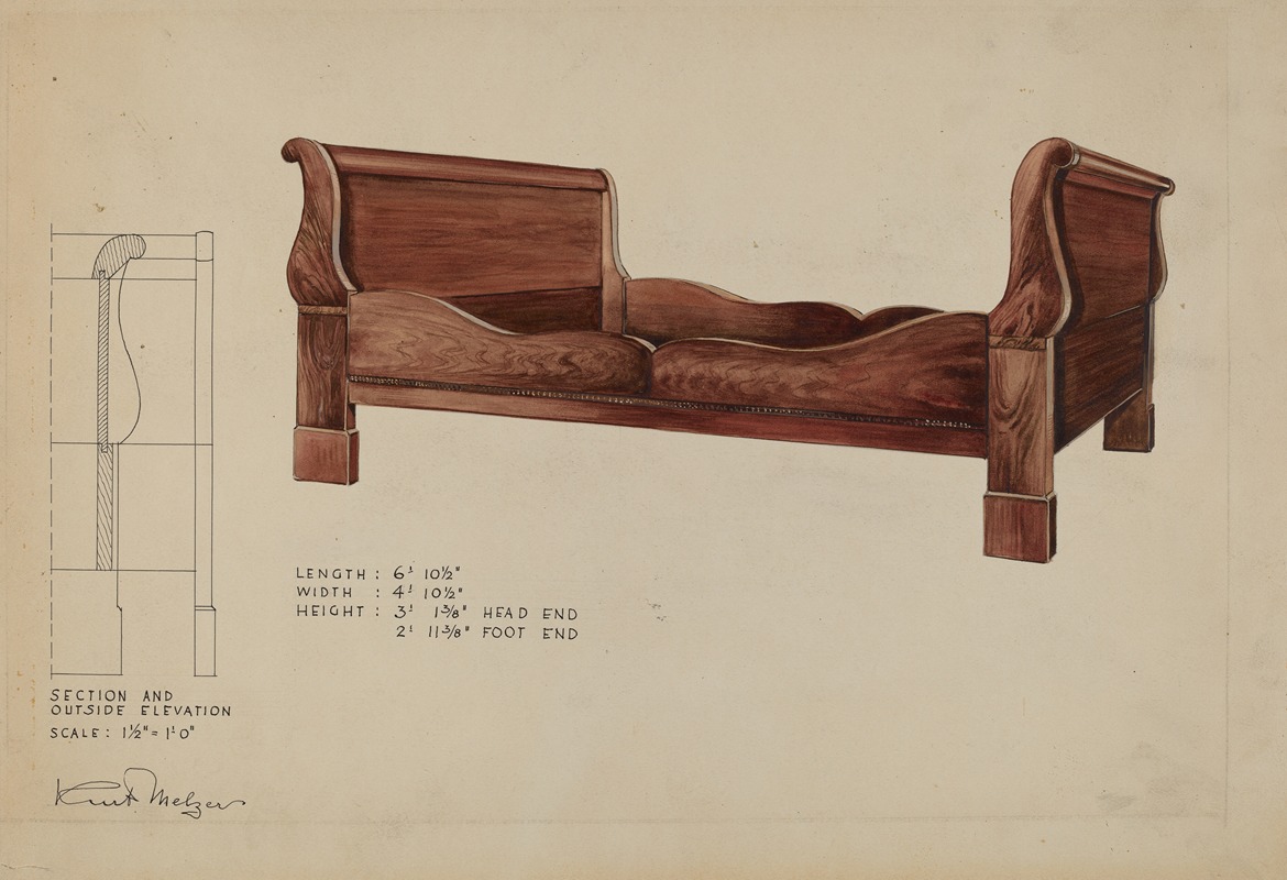 Kurt Melzer - Sleigh Bed