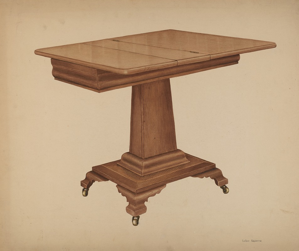 LeRoy Griffith - Table (pedestal)