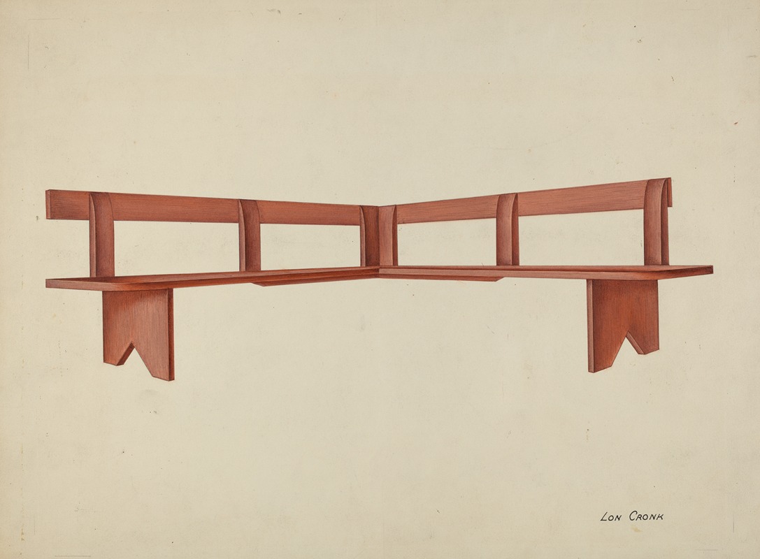 Lon Cronk - Shaker Porch Bench