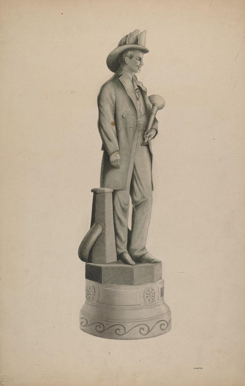 Louis Plogsted - Statue