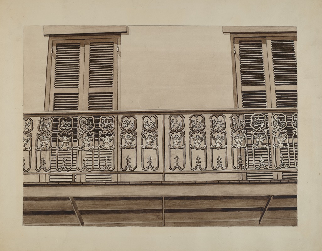 Lucien Verbeke - Cast Iron Balcony Rail