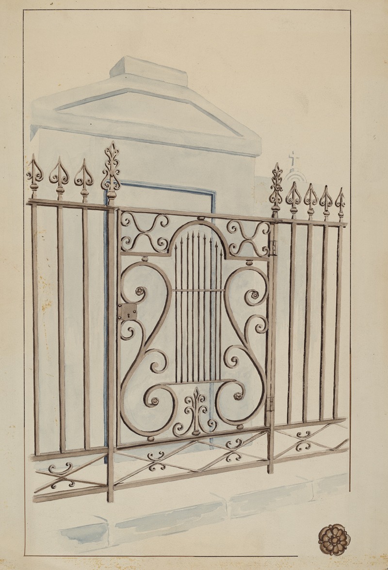 Lucien Verbeke - Wrought Iron Gate and Fence